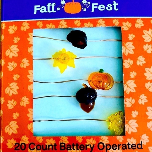 NEW Fall Battery Operated String Lights - Picture 1 of 2
